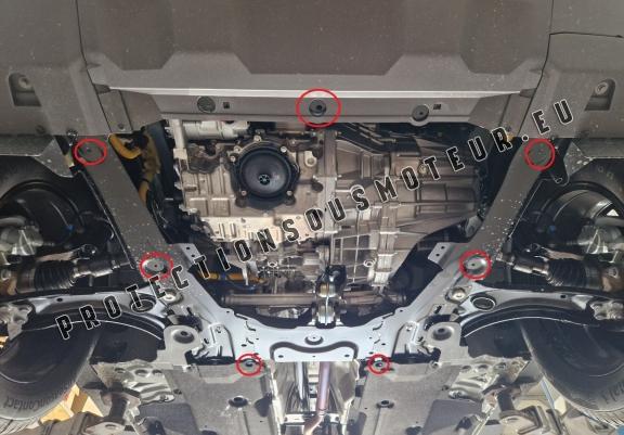 Cache sous moteur et de la boîte de vitesse en aluminium Dacia Duster 4x2 +4x4