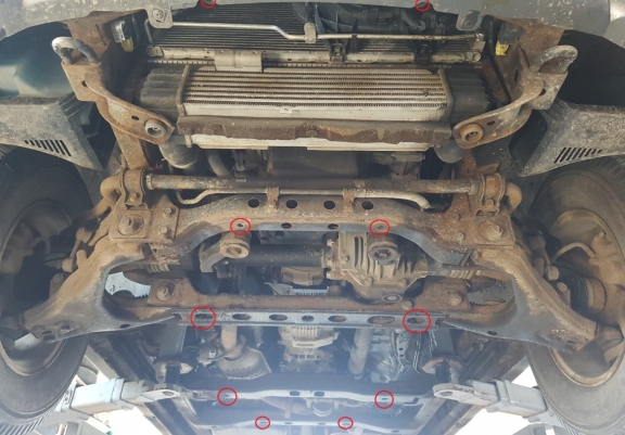 Cache sous moteur et de la radiateur Kia Sorento