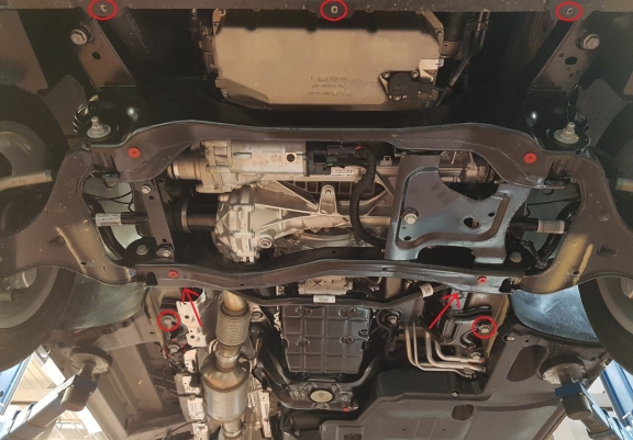 Cache sous moteur et de la boîte de vitesse Mercedes V-Class W447