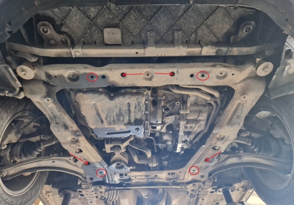 Cache sous moteur et de la boîte de vitesse Nissan Qashqai J10