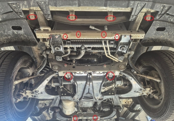 Cache sous moteur et de la radiateur Maxus T60 Max