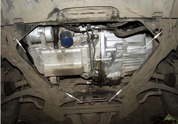 Cache sous moteur et de la boîte de vitesse Peugeot 607
