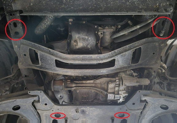 Cache sous moteur et de la boîte de vitesse Ford Transit 4x4 - Aluminium