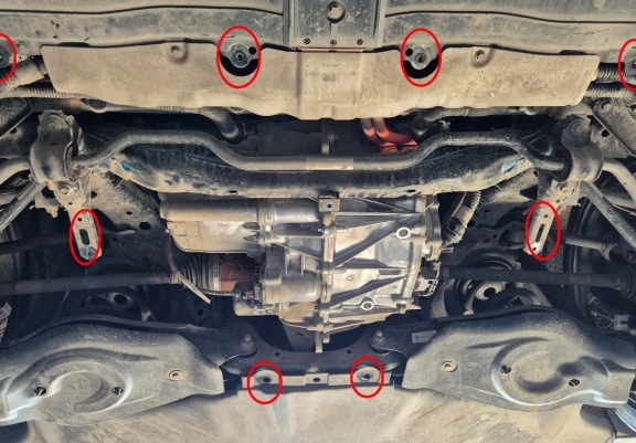 Cache sous moteur électrique arrière en aluminium – Tesla Model 3 AWD