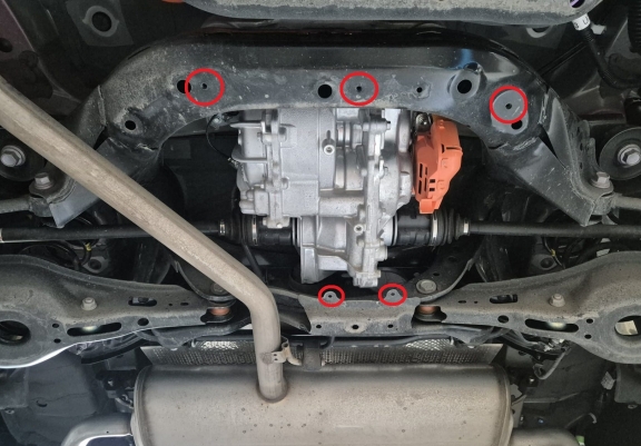 Cache de protection du différentiel en aluminium Toyota Rav4