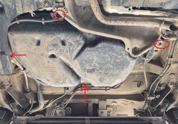 Cache de protection de réservoir Dacia Logan