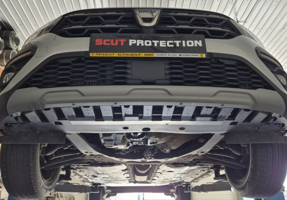Aluminium cache sous moteur et de la boîte de vitesse Dacia Logan