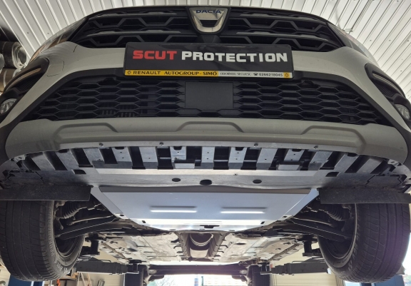 Aluminium cache sous moteur et de la boîte de vitesse Dacia Logan