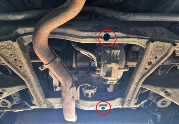 Cache de protection du différentiel Nissan Qashqai