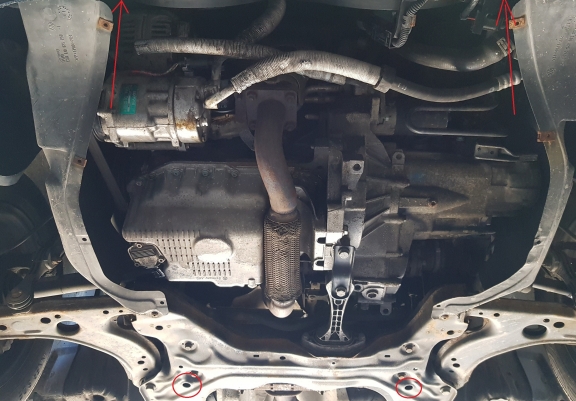 Cache sous moteur et de la boîte de vitesse en aluminium Seat Leon