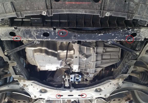 Cache sous moteur et de la boîte de vitesse Renault Kadjar Aluminium