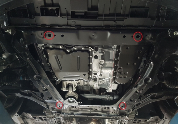 Cache sous moteur et de la boîte de vitesse Renault Koleos Aluminium