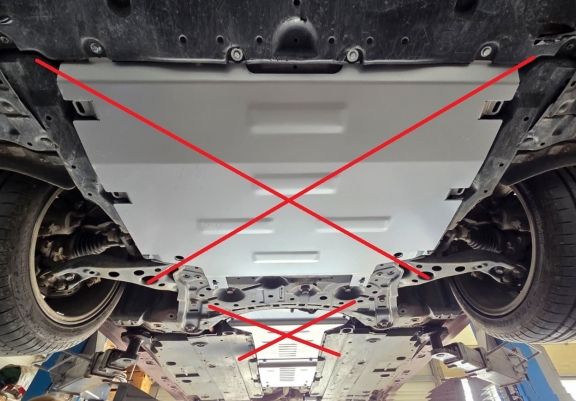 Protection convertisseur catalytique/cat lock  en aluminium Toyota Prius