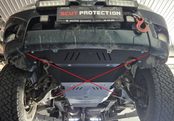 Cache de protection de la boîte de vitesse et de la filtre à particules Toyota Hilux Revo