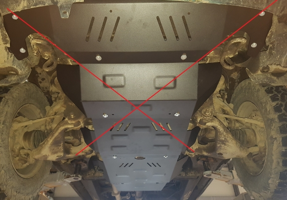 Cache de protection de la boîte de vitesse et de la filtre à particules Toyota Hilux Revo