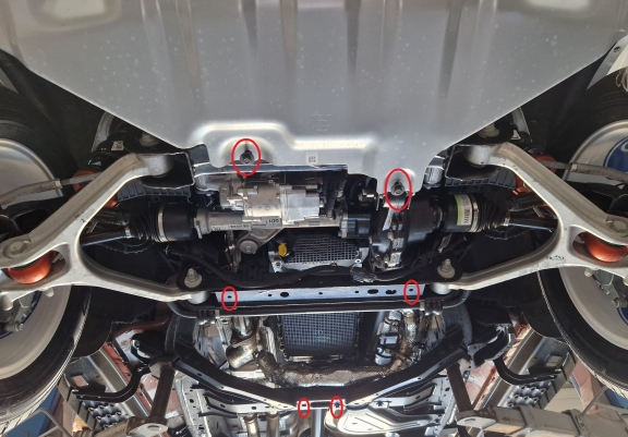 Cache de protection aluminium de la boîte de vitesse Volkswagen Amarok