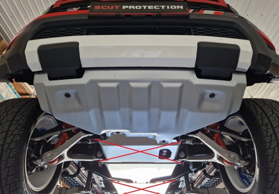 Cache de protection aluminium de la boîte de vitesse Volkswagen Amarok