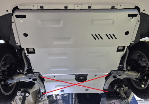 Cache sous moteur et de la boîte de vitesse en aluminium MAN Tge