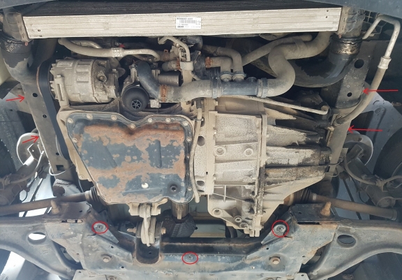 Cache sous moteur et de la boîte de vitesse Nissan NV400 Aluminium