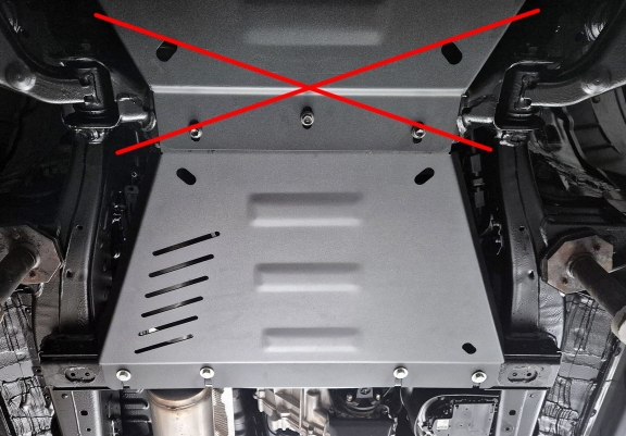 Cache de protection de la boîte de vitesse Toyota Hilux