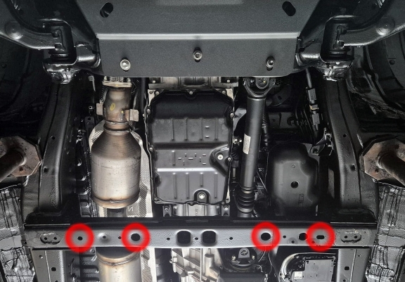 Cache de protection de la boîte de vitesse Toyota Hilux