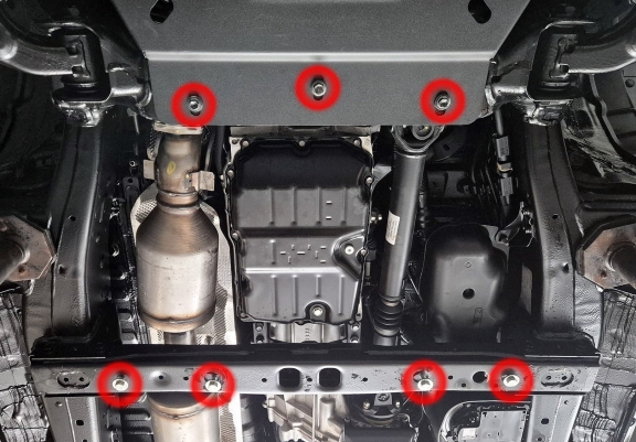 Cache de protection de la boîte de vitesse Toyota Hilux