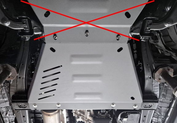 Cache de protection aluminium de la boîte de vitesse Toyota Hilux