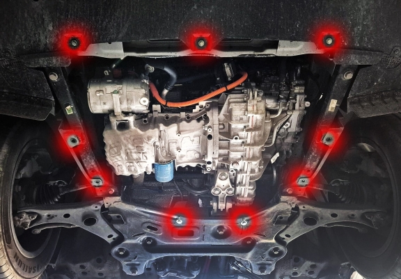 Cache sous moteur et de la boîte de vitesse Exeed LX Aluminium