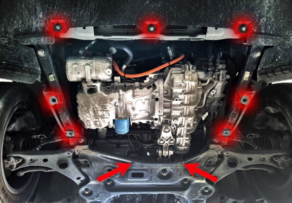 Cache sous moteur et de la boîte de vitesse Exeed LX Aluminium