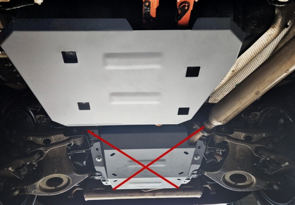 Cache de protection de réservoir Chery Tiggo 9 - Aluminium