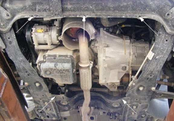 Cache sous moteur et de la boîte de vitesse Citroen Jumpy