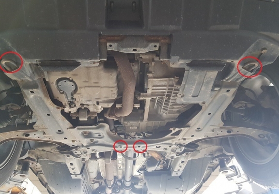 Cache sous moteur et de la boîte de vitesse en aluminium Honda CR-V