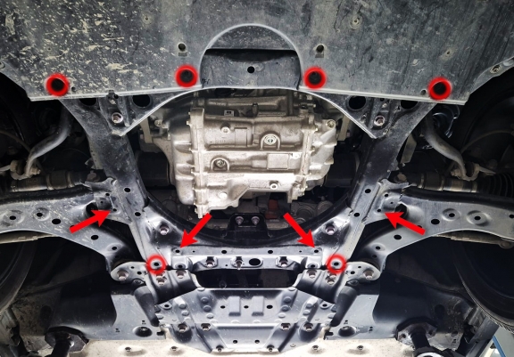 Cache sous moteur et de la boîte de vitesse en aluminium Subaru Soltera