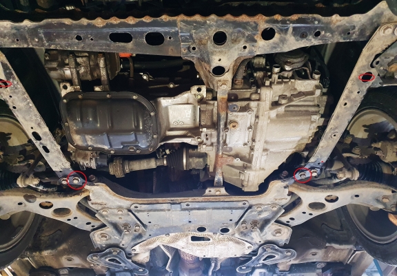 Cache sous moteur et de la boîte de vitesse Toyota Auris Aluminium
