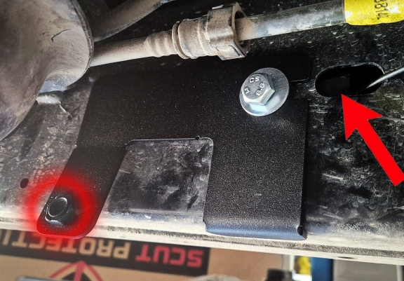 Cache de protection de réservoir KGM Musso