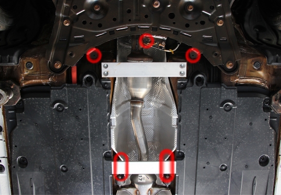 Protection convertisseur catalytique/cat lock  en aluminium Toyota C-HR